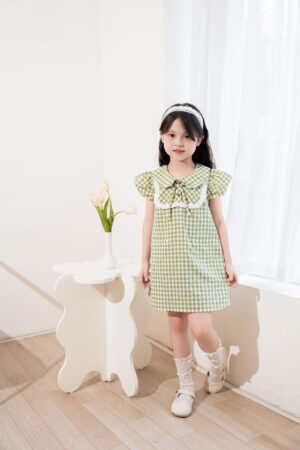 ĐẦM THÔ KẺ CARO GINGHAM – HANAKIDS H250090